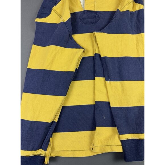 Rare Vintage Y2K Polo Ralph Lauren Rugby Shirt Stripes Thrased Streetwear Hype - Picture 9 of 16